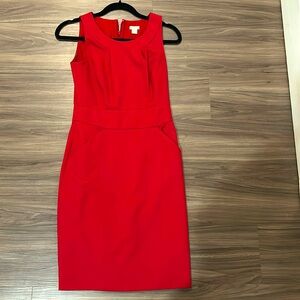 J.crew Suiting Red Business Dress